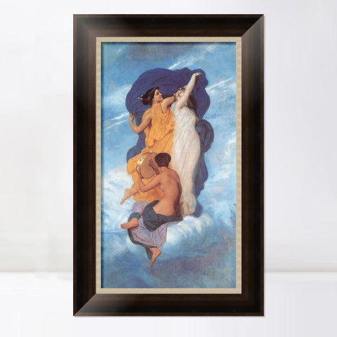 INVIN ART Framed Canvas Art Giclee Print Series#175 by William Adolphe Bouguereau Wall Art Living Room Home Office Decorations