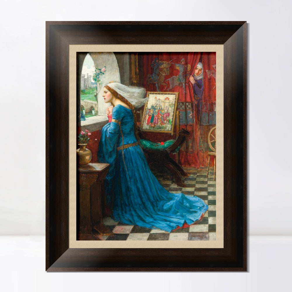 INVIN ART Framed Canvas Art Giclee Print Rosamund by John William Waterhouse Wall Art
