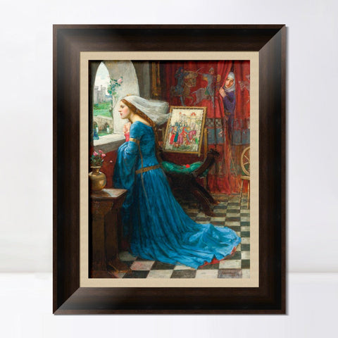 INVIN ART Framed Canvas Art Giclee Print Rosamund by John William Waterhouse Wall Art Living Room Home Office Decorations