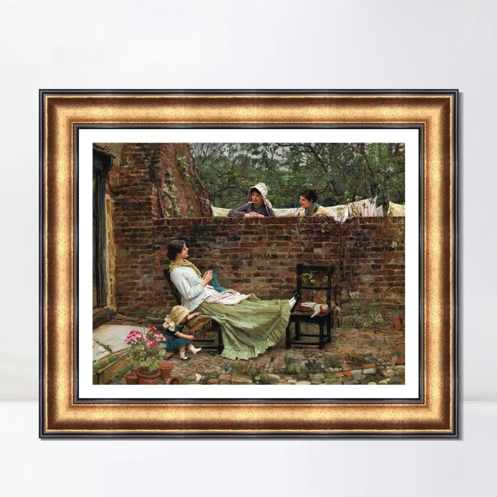 INVIN ART Framed Canvas Art Giclee Print Series#010 by John William Waterhouse Wall Art