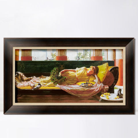 INVIN ART Framed Canvas Art Giclee Print Saint Cecilia 1895 by John William Waterhouse Wall Art Living Room Home Office Decorations