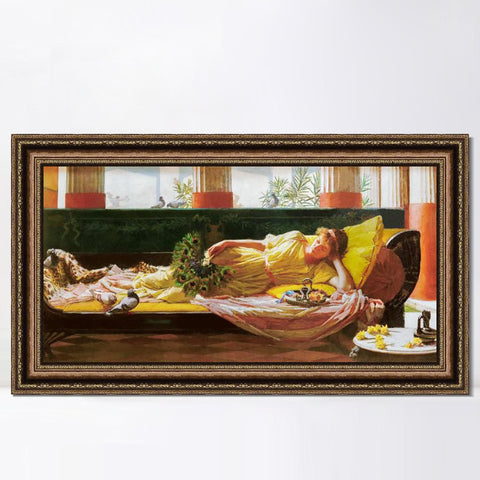 INVIN ART Framed Canvas Art Giclee Print Saint Cecilia 1895 by John William Waterhouse Wall Art Living Room Home Office Decorations