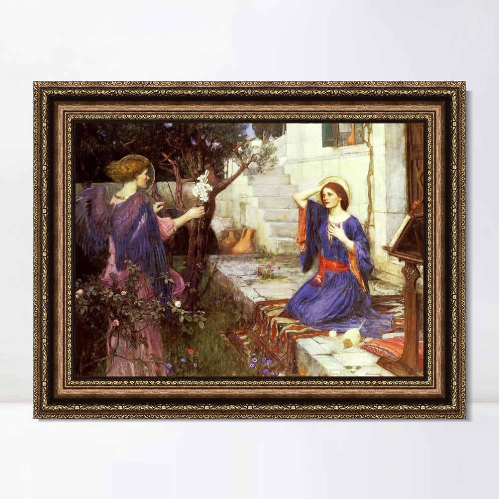 INVIN ART Framed Canvas Art Giclee Print Series#016 by John William Waterhouse Wall Art