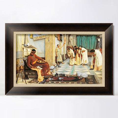 INVIN ART Framed Canvas Art Giclee Print Series#022 by John William Waterhouse Wall Art Living Room Home Office Decorations