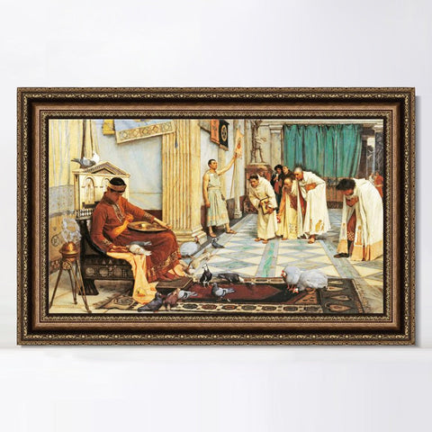 INVIN ART Framed Canvas Art Giclee Print Series#022 by John William Waterhouse Wall Art Living Room Home Office Decorations