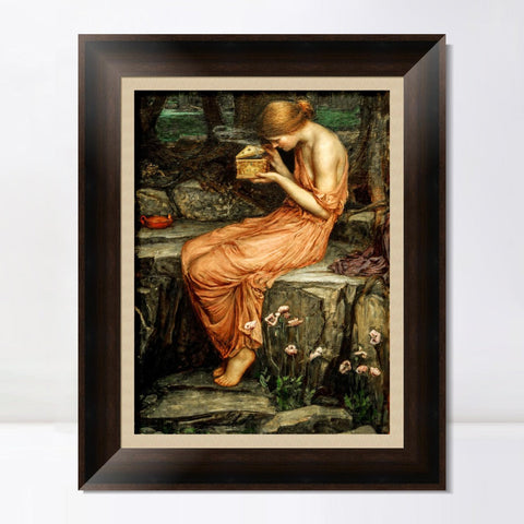 INVIN ART Framed Canvas Art Giclee Print Series#048 by John William Waterhouse Wall Art Living Room Home Office Decorations