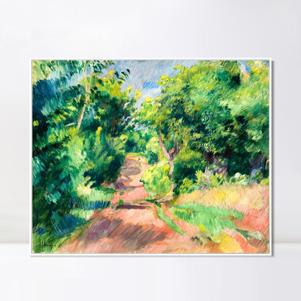 INVIN ART Framed Canvas LES ENVIRONS DE VARENGEVILLE by Pierre Auguste Renoir Wall Art Living Room Home Office Decorations
