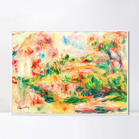 INVIN ART Framed Canvas PAYSAGE 7 by Pierre Auguste Renoir Wall Art Living Room Home Office Decorations