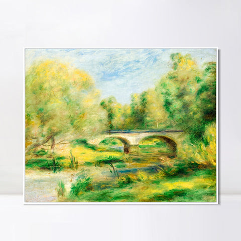 INVIN ART Framed Canvas PAYSAGE 12 by Pierre Auguste Renoir Wall Art Living Room Home Office Decorations