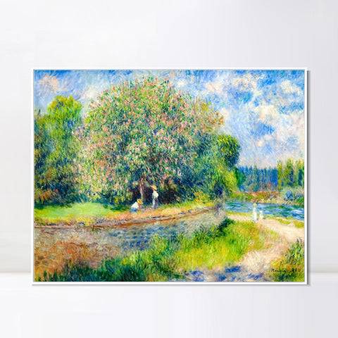 INVIN ART Framed Canvas Series# 137 by Pierre Auguste Renoir Wall Art Living Room Home Office Decorations