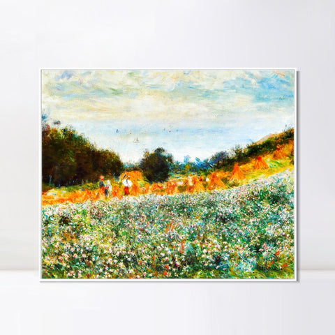 INVIN ART Framed Canvas La Moisson by Pierre Auguste Renoir Wall Art Living Room Home Office Decorations