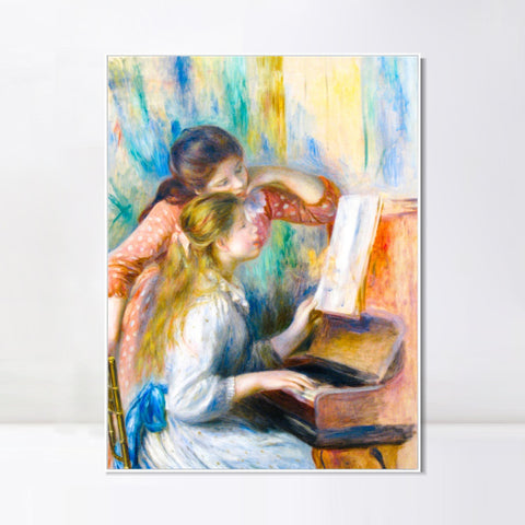 INVIN ART Framed Canvas Series#183 by Pierre Auguste Renoir Wall Art Living Room Home Office Decorations
