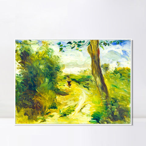INVIN ART Framed Canvas Landscape between Storms by Pierre Auguste Renoir Wall Art Living Room Home Office Decorations