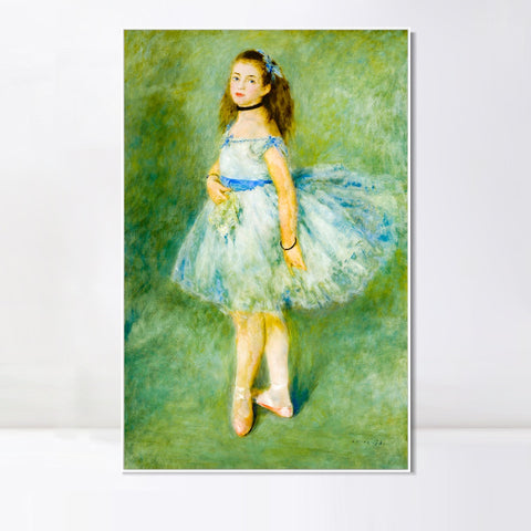 INVIN ART Framed Canvas The Dancer by Pierre Auguste Renoir Wall Art Living Room Home Office Decorations