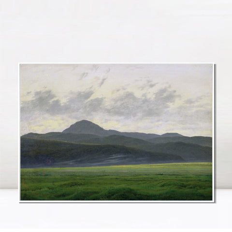 INVIN ART Framed Canvas Landscape In The Riesengebirge by Caspar David Friedrich Wall Art Living Room Home Office Decorations