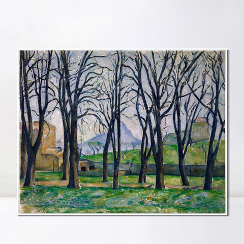 INVIN ART Framed Canvas Giclee Print Art Apples and Oranges by Paul Cezanne Wall Art Living Room Home Office Decorations