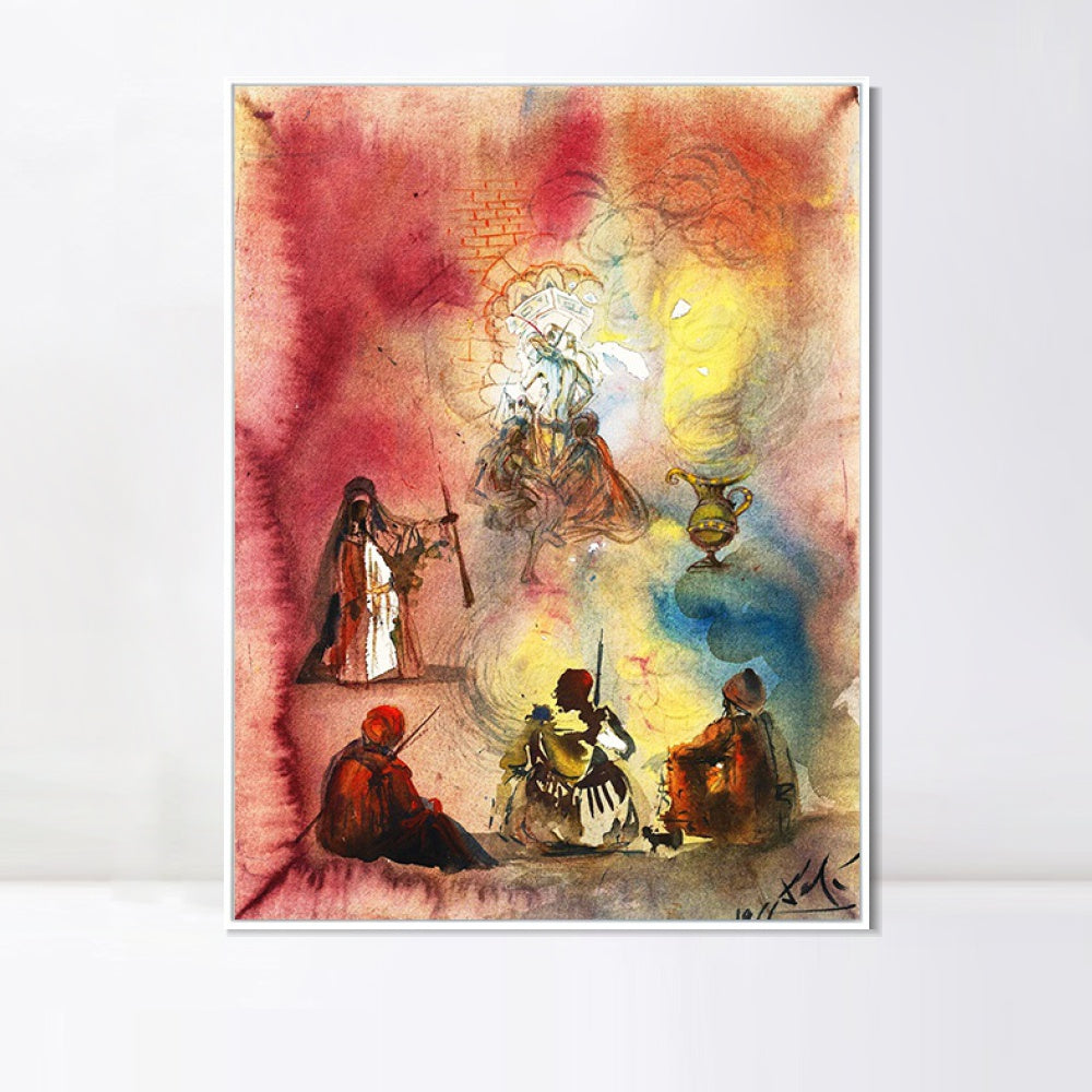 INVIN ART Framed Canvas Series#023 by Salvador Dal Wall Art Living Room Home Office Decorations