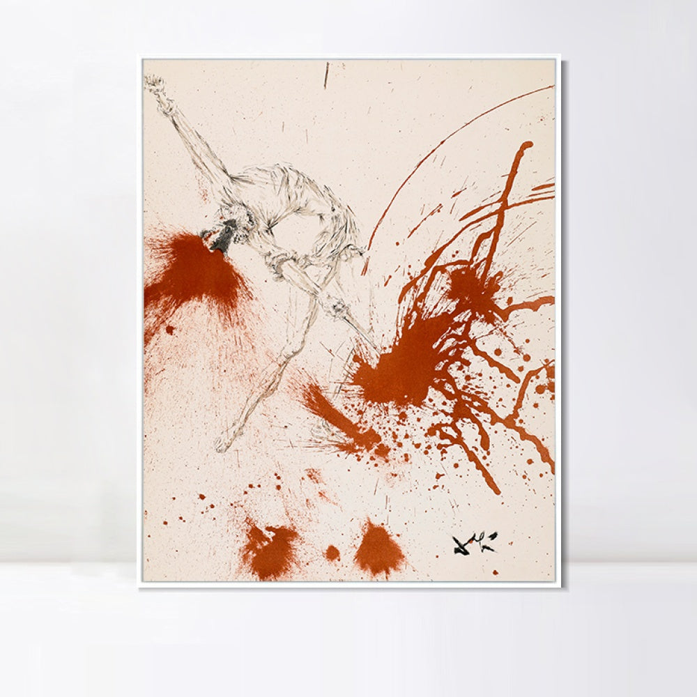 INVIN ART Framed Canvas Series#034 by Salvador Dal Wall Art Living Room Home Office Decorations
