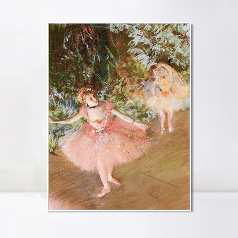 INVIN ART Framed Canvas Giclee Print Art Series#021 by Edgar Degas Wall Art Living Room Home Office Decorations