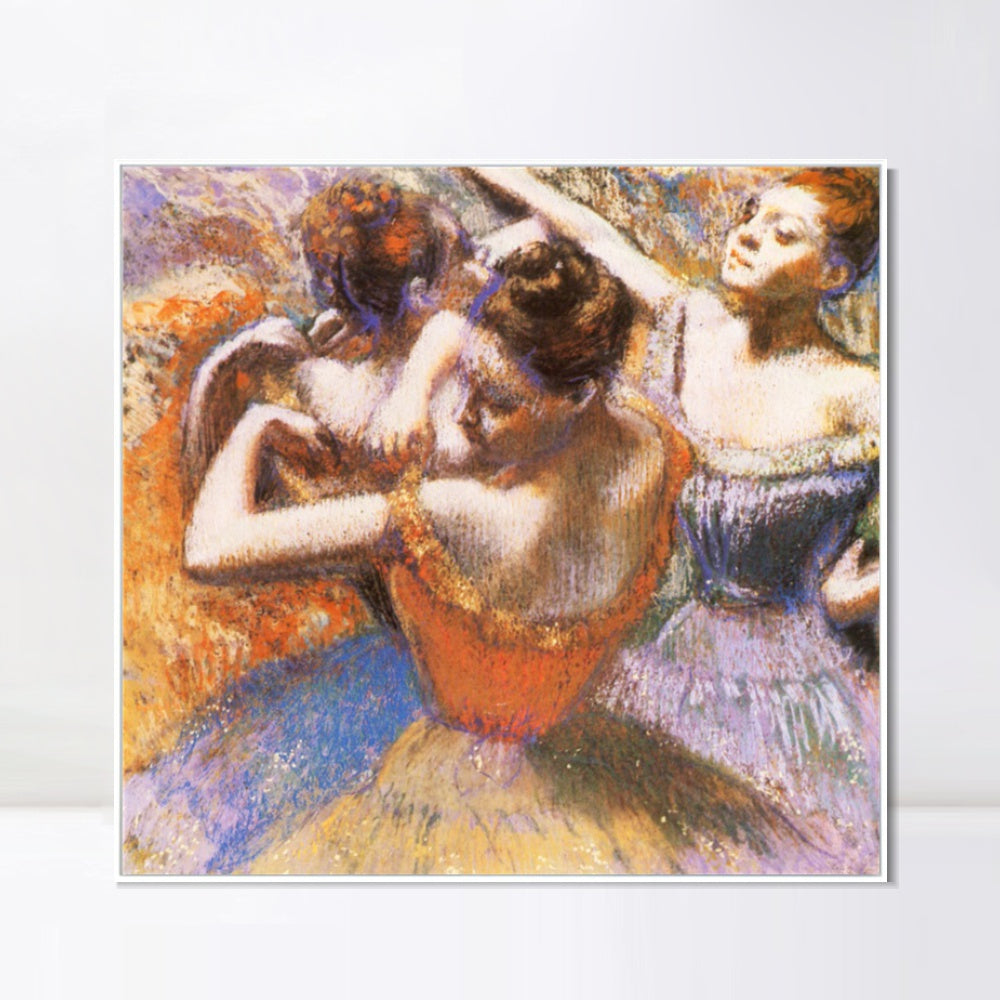 INVIN ART Framed Canvas Giclee Print Danseuses by Edgar Degas Wall Art