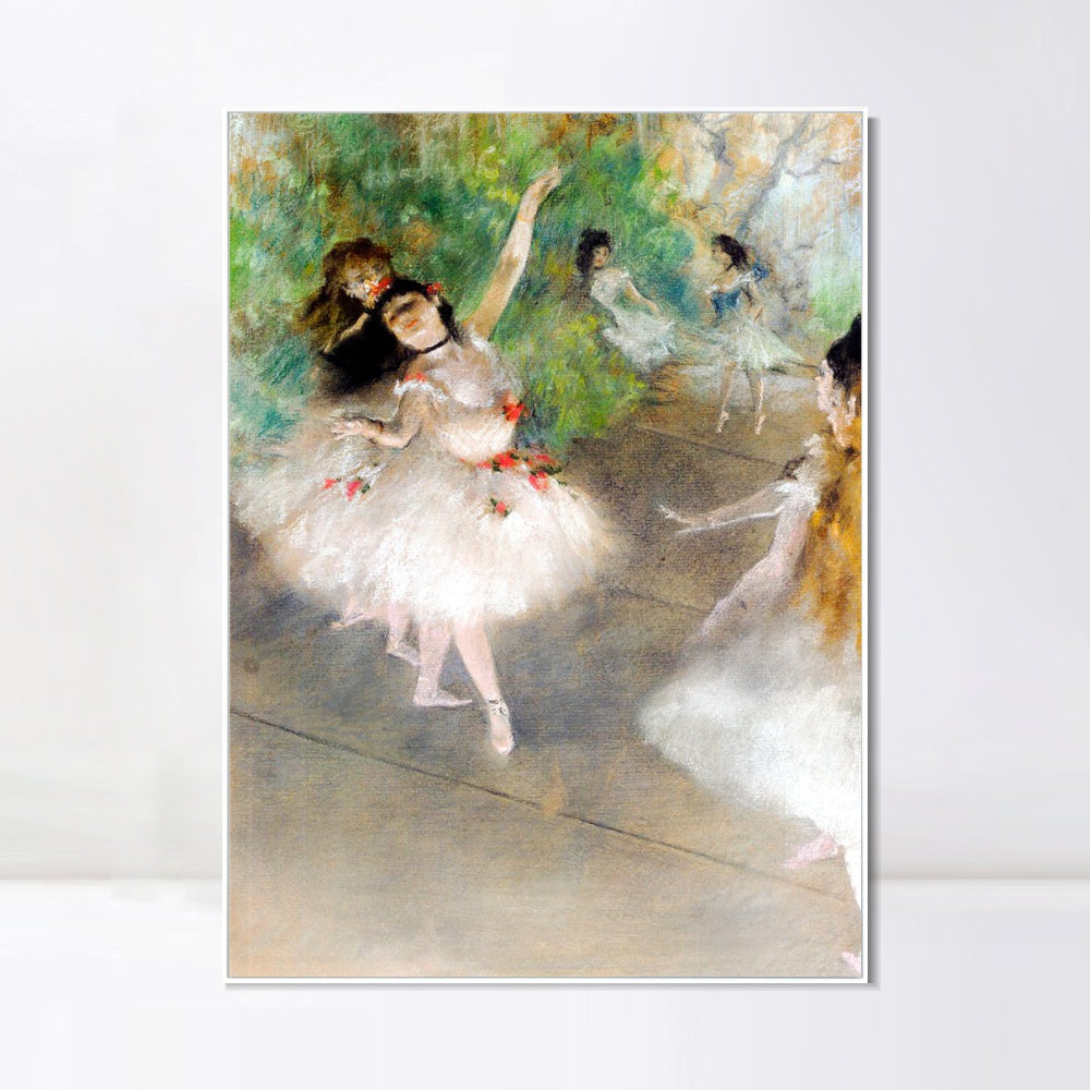 INVIN ART Framed Canvas Giclee Print Art Dancers, 1878 by Edgar Degas Wall Art