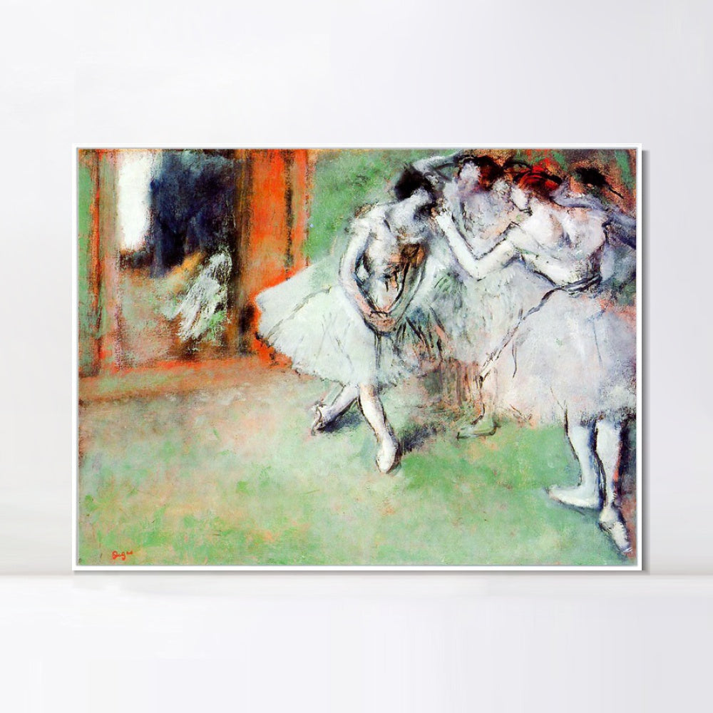 INVIN ART Framed Canvas Giclee Print Art Group of Dancers,circa 1900-1905 by Edgar Degas Wall Art
