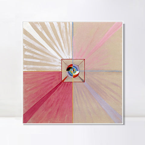 INVIN ART Framed Canvas Giclee Print Series#015 by Hilma Af Klint Wall Art Living Room Home Office Decorations
