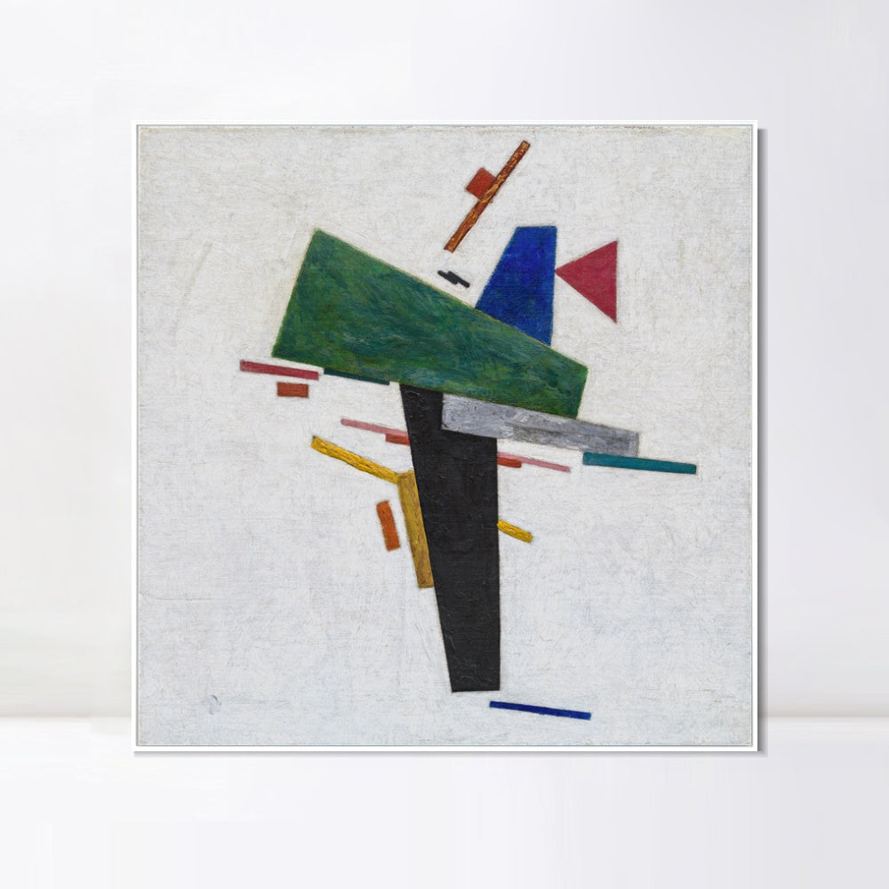 INVIN ART Framed Canvas Giclee Print Art Series#038 by Kasimir Malevich Wall Art Living Room Home Office Decorations