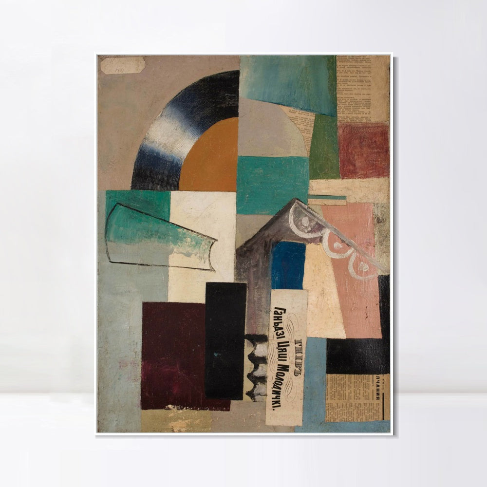 INVIN ART Framed Canvas Giclee Print Art Series#056 by Kasimir Malevich Wall Art Living Room Home Office Decorations