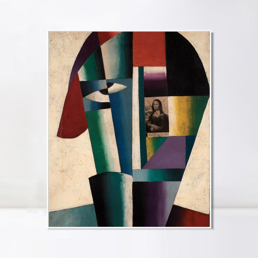 INVIN ART Framed Canvas Giclee Print Art Series#060 by Kasimir Malevich Wall Art Living Room Home Office Decorations