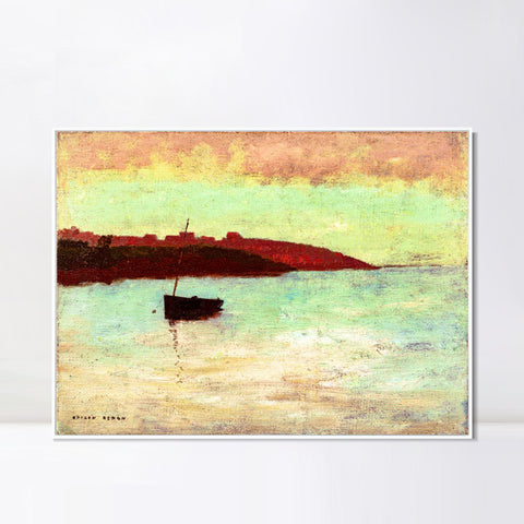 INVIN ART Framed Canvas Series#025 by Odilon Redon Wall Art Living Room Home Office Decorations
