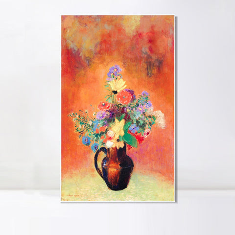 INVIN ART Framed Canvas Series#026 by Odilon Redon Wall Art Living Room Home Office Decorations