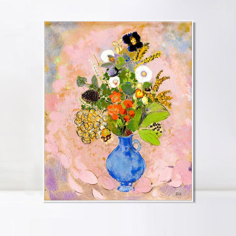 INVIN ART Framed Canvas Series#027 by Odilon Redon Wall Art Living Room Home Office Decorations