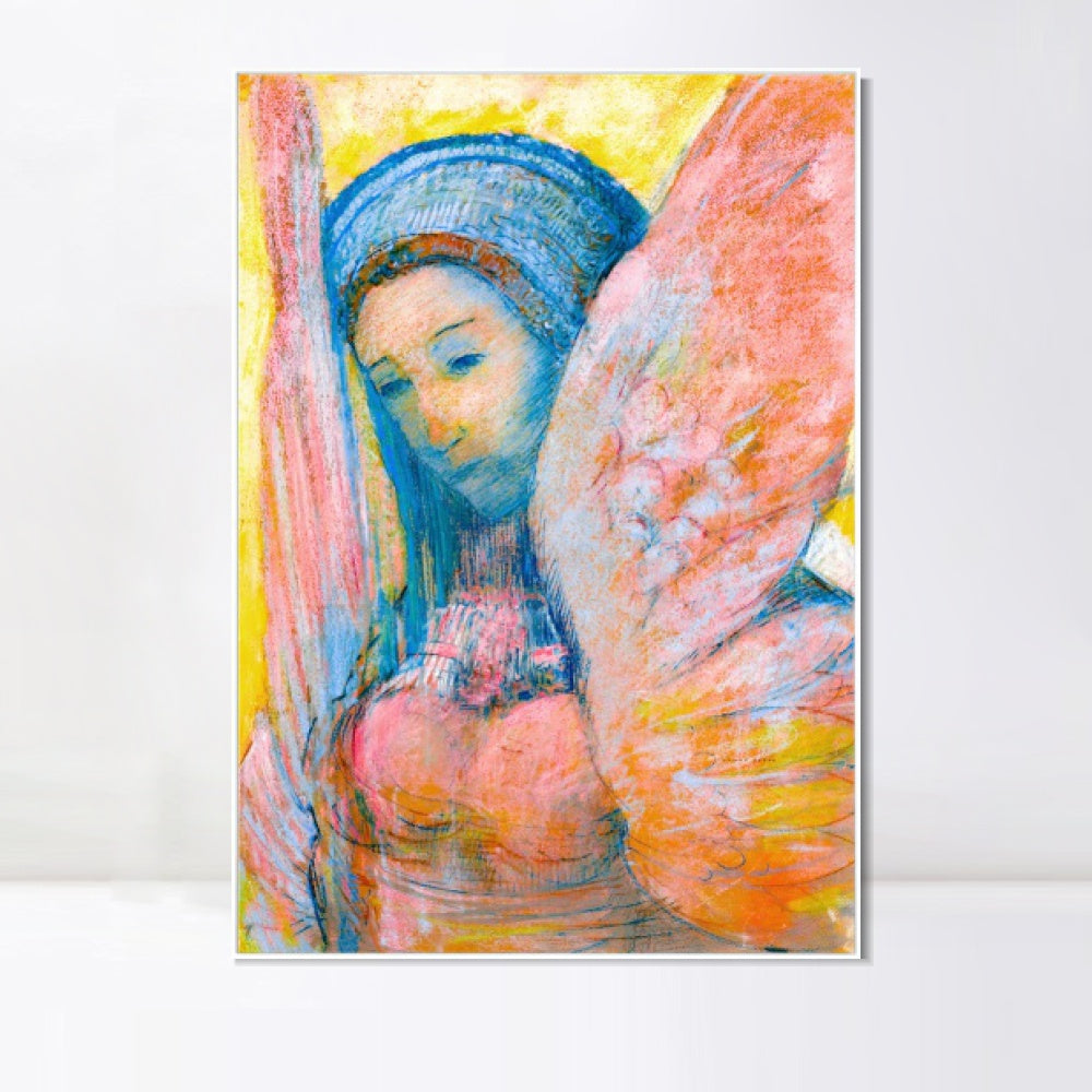 INVIN ART Framed Canvas Series#041 by Odilon Redon Wall Art Living Room Home Office Decorations