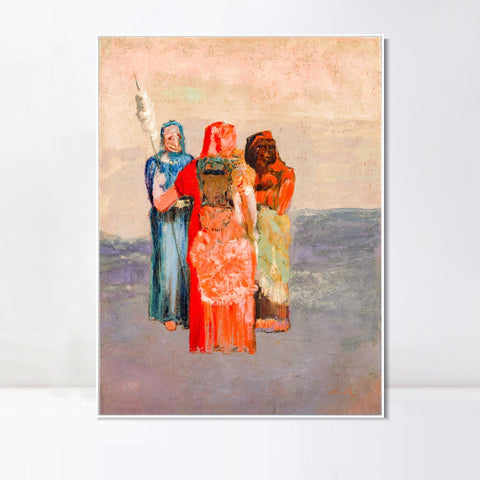 INVIN ART Framed Canvas Series#049 by Odilon Redon Wall Art Living Room Home Office Decorations