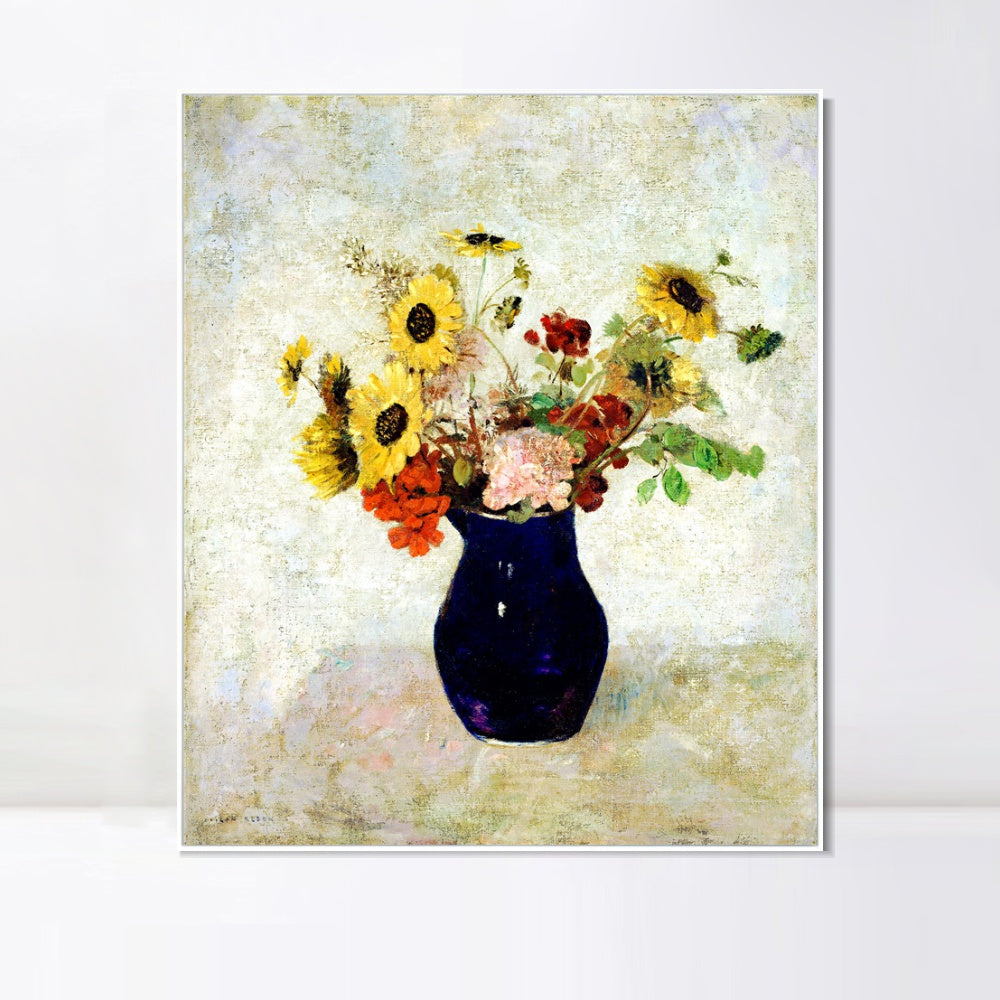 INVIN ART Framed Canvas Series#056 by Odilon Redon Wall Art Living Room Home Office Decorations