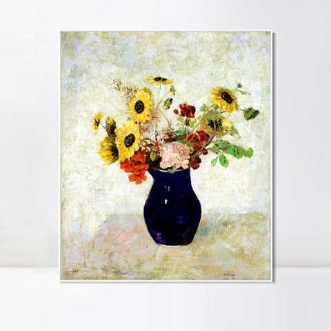 INVIN ART Framed Canvas Series#056 by Odilon Redon Wall Art Living Room Home Office Decorations