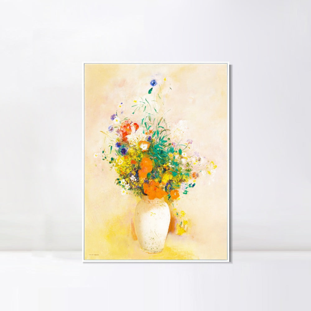 INVIN ART Framed Canvas Series#059 by Odilon Redon Wall Art Living Room Home Office Decorations