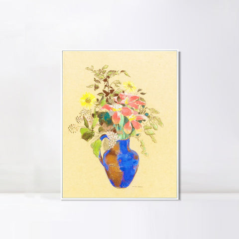 INVIN ART Framed Canvas Series#061 by Odilon Redon Wall Art Living Room Home Office Decorations