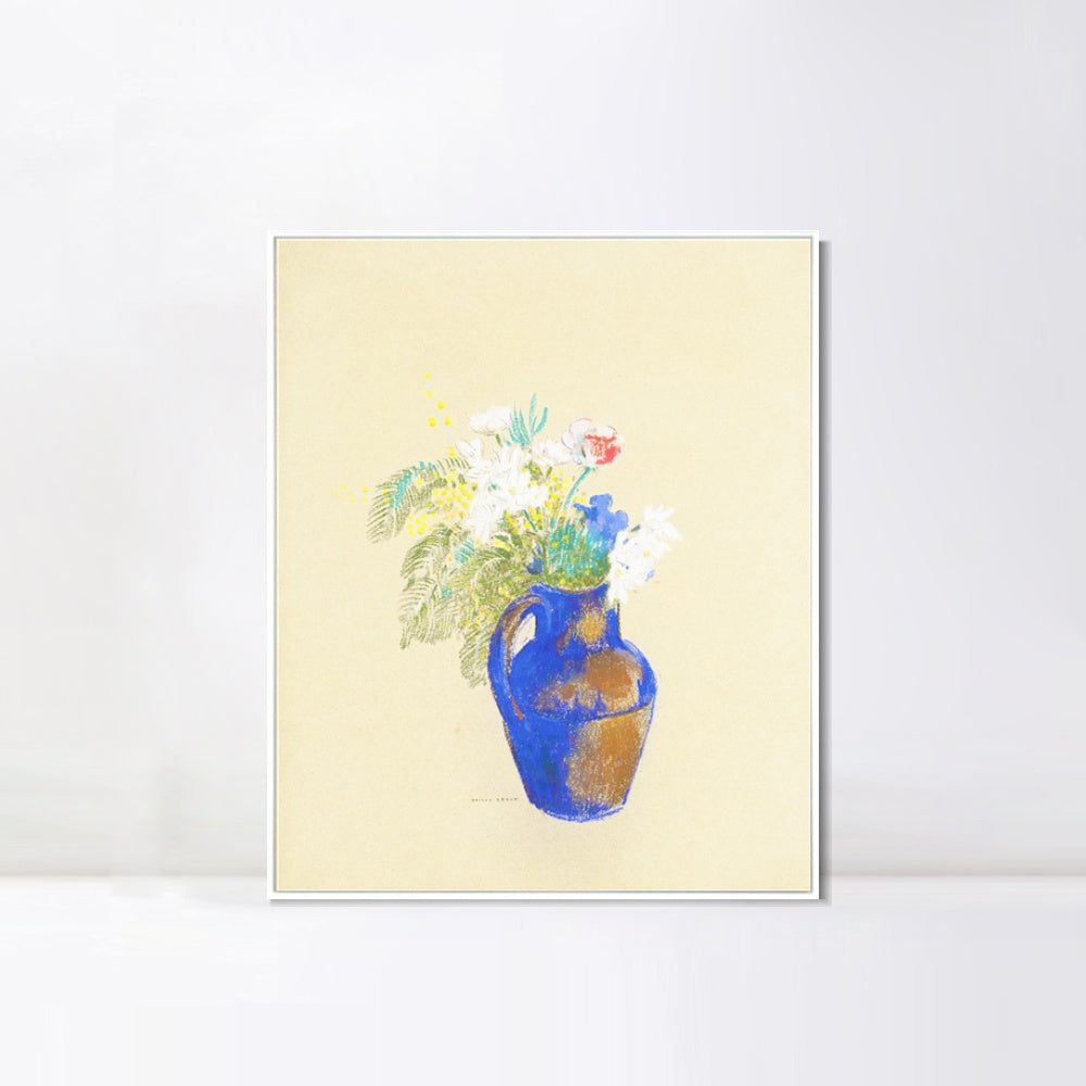 INVIN ART Framed Canvas Series#063 by Odilon Redon Wall Art Living Room Home Office Decorations