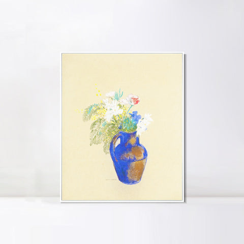 INVIN ART Framed Canvas Series#063 by Odilon Redon Wall Art Living Room Home Office Decorations