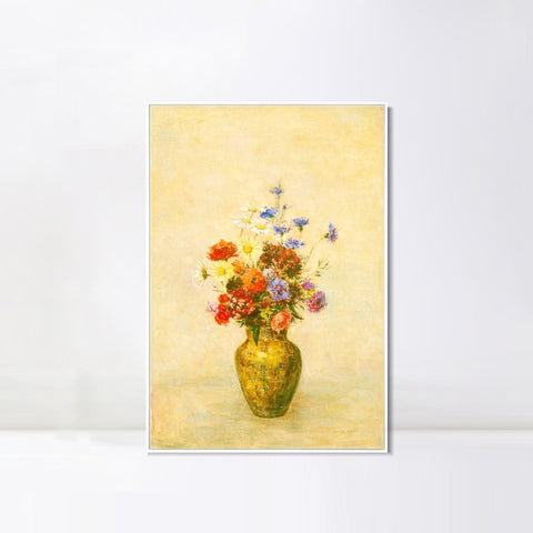 INVIN ART Framed Canvas Series#069 by Odilon Redon Wall Art Living Room Home Office Decorations