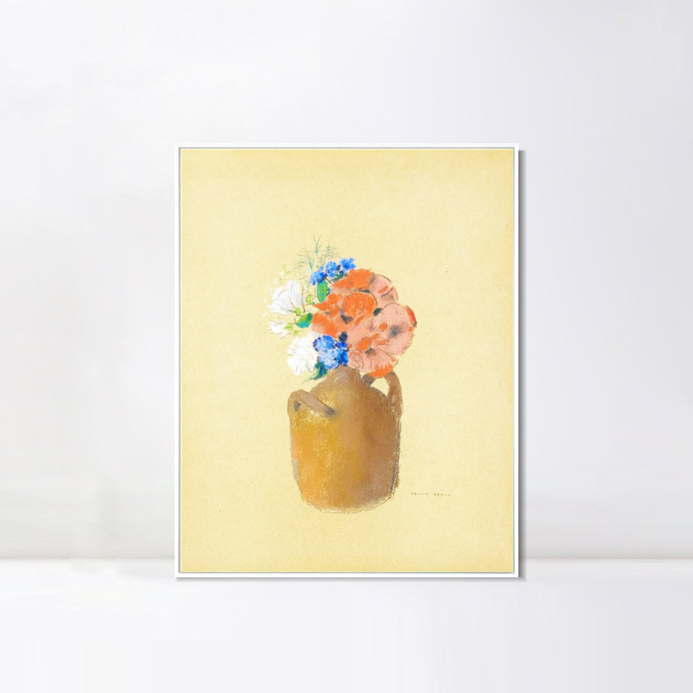 INVIN ART Framed Canvas Series#070 by Odilon Redon Wall Art Living Room Home Office Decorations