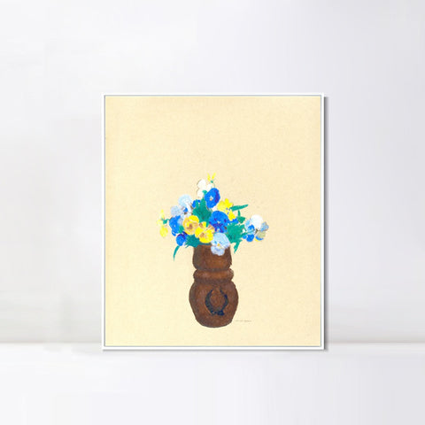 INVIN ART Framed Canvas Series#072 by Odilon Redon Wall Art Living Room Home Office Decorations