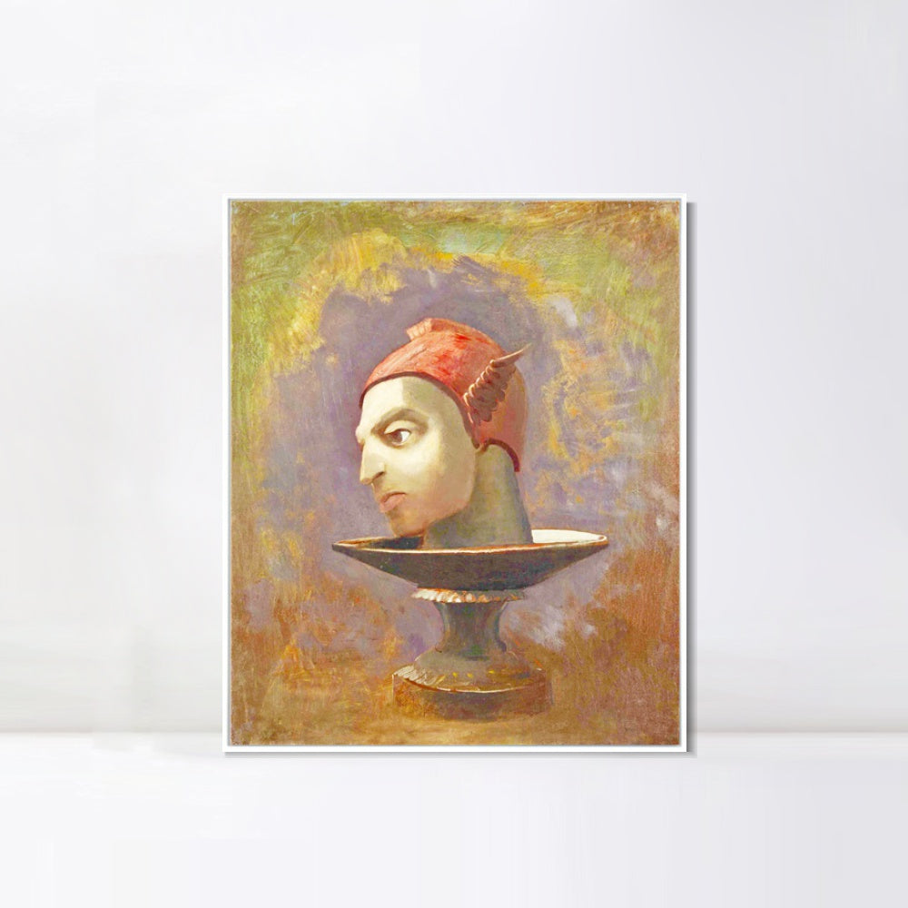 INVIN ART Framed Canvas Series#074 by Odilon Redon Wall Art Living Room Home Office Decorations