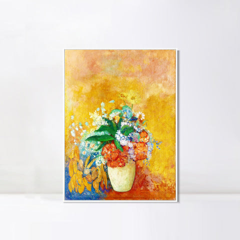 INVIN ART Framed Canvas Series#078 by Odilon Redon Wall Art Living Room Home Office Decorations