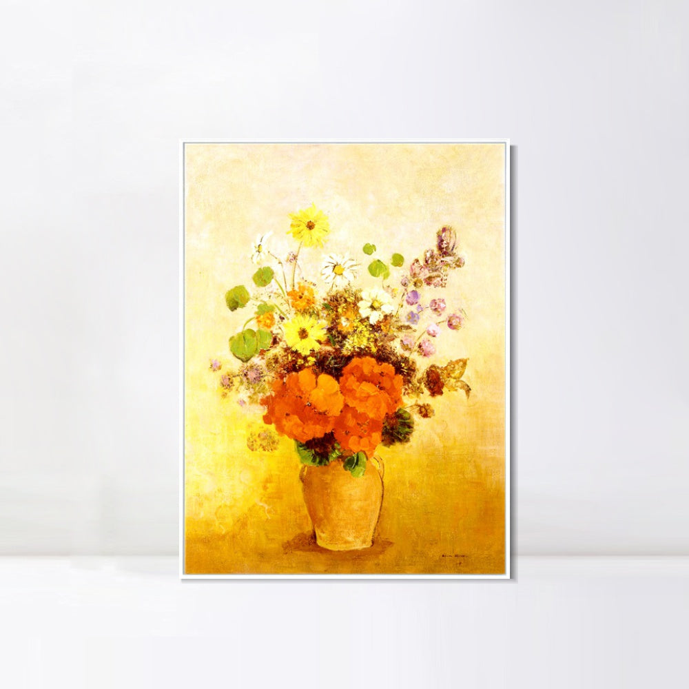 INVIN ART Framed Canvas Series#079 by Odilon Redon Wall Art Living Room Home Office Decorations