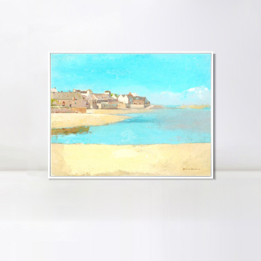 INVIN ART Framed Canvas Series#084 by Odilon Redon Wall Art Living Room Home Office Decorations