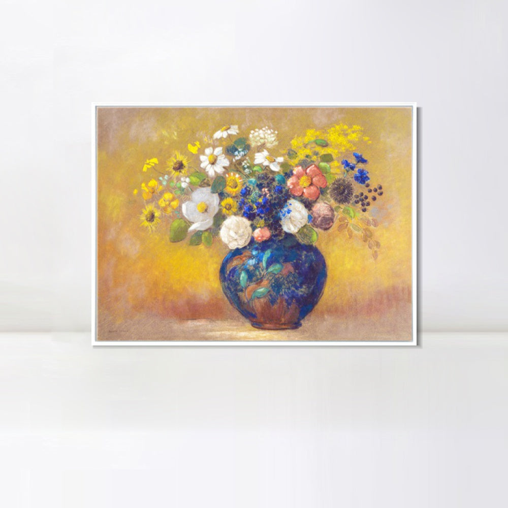 INVIN ART Framed Canvas Series#086 by Odilon Redon Wall Art Living Room Home Office Decorations