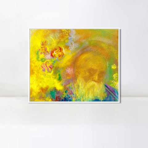 INVIN ART Framed Canvas Series#089 by Odilon Redon Wall Art Living Room Home Office Decorations